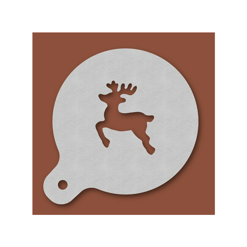 Cappuccino-Schablone Reh