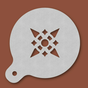 Cappuccino-Schablone Ornament