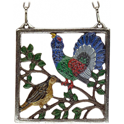 Pewter Picture Capercaillie Pair