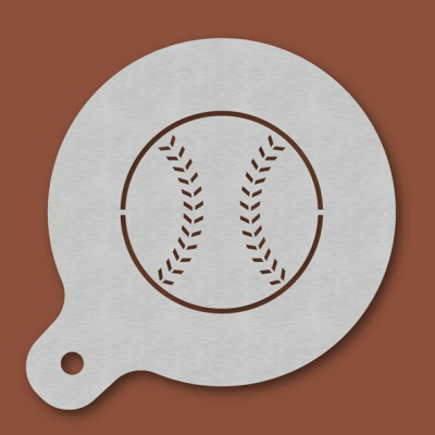Cappuccino-Schablone Baseball