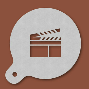 Cappuccino-Schablone Filmklappe