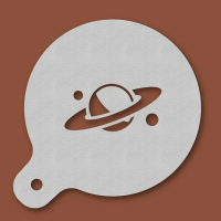 Cappuccino-Schablone Planet