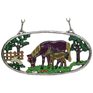 Pewter Picture Horses