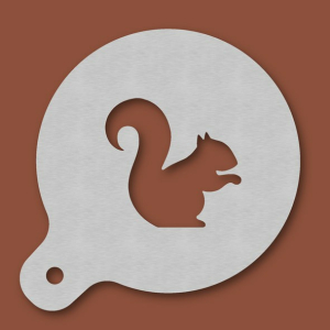 Cappuccino-Schablone Eichhörnchen