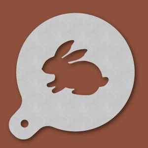 Cappuccino-Schablone Hase
