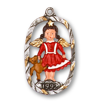 Pewter Ornament Annual Angel 1992