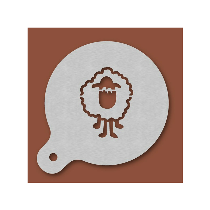 Cappuccino-Schablone Schaf