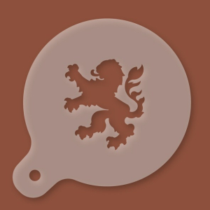 Cappuccino-Schablone Löwe