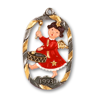 Pewter Ornament Annual Angel 1993