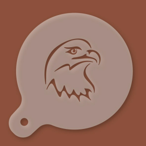 Cappuccino-Schablone Adler