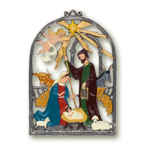 Pewter Picture Holy Night