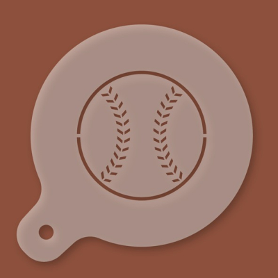 Cappuccino-Schablone Baseball