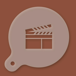 Cappuccino-Schablone Filmklappe