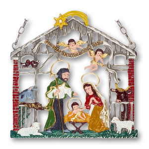 Pewter Picture Nativity