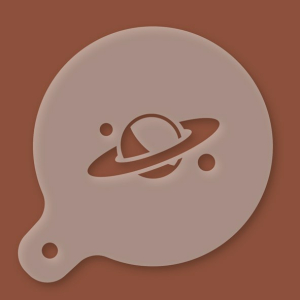 Cappuccino-Schablone Planet