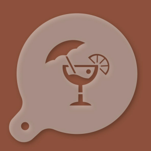 Cappuccino-Schablone Cocktail