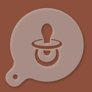 Cappuccino-Schablone Schnuller