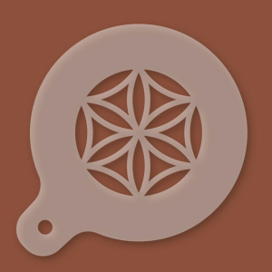 Cappuccino-Schablone Ornament