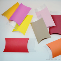 Klarsichtbox Kissen 01 - 95 x 65 x 15 mm mit Schiebehülle Karton