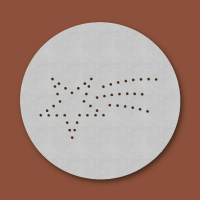 Streuschablone Komet für Kakaostreuer