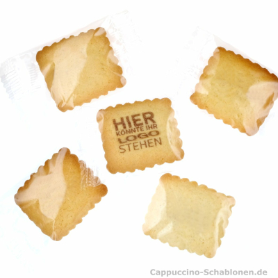 Logo-Kekse - Butterkekse mit individuellem Logo-Aufdruck