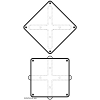 DISPLUS® Flachvitrine FL-10 Standmodell