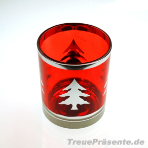 Teelichthalter Weihnachten aus Glas, Motive und Farben...
