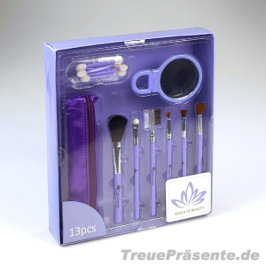 Make-up Pinselset 13-teilig, farblich sortiert