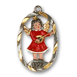 Pewter Ornament Annual Angel 1999