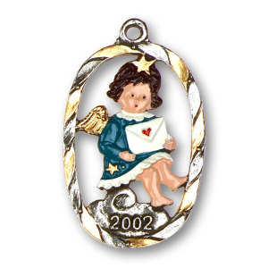 Pewter Ornament Annual Angel 2002