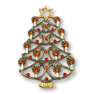 Pewter Ornament Filigree-Ornament Christmas Tree
