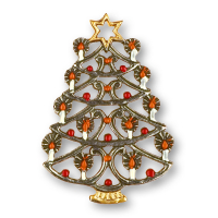 Pewter Ornament Filigree-Ornament Christmas Tree