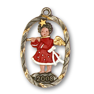 Pewter Ornament Annual Angel 2008