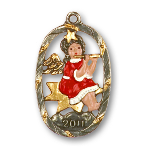 Pewter Ornament Annual Angel 2011