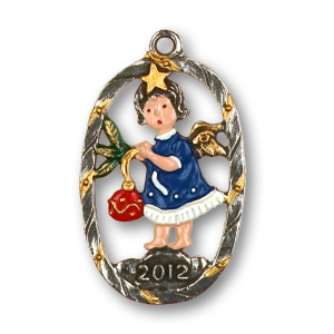 Pewter Ornament Annual Angel 2012