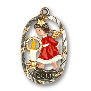 Pewter Ornament Annual Angel 2013