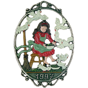 Pewter Ornament Annual Fairytale 1997 Cinderella