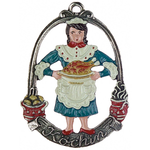 Pewter Ornament Cook (female) „Köchin“