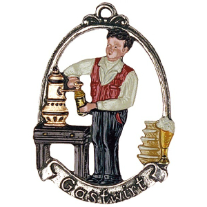 Pewter Ornament Proprietor „Gastwirt“