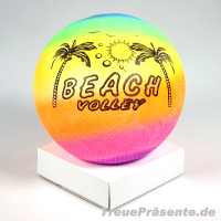 Beach-Volleyball Regenbogenfarben, ca. 23 cm im Netz