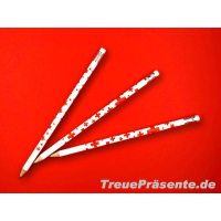 Bleistift 18,5 cm mit Radiergummi und Rundumdruck Rote Kreuze