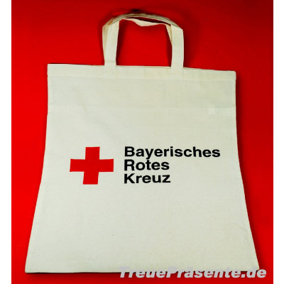 Baumwolltasche 38 x 42 cm, inkl. einseitigem Druck Rotes Kreuz