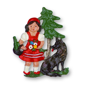 Pewter Ornament Little Red Riding Hood