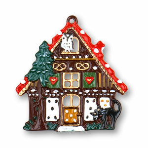 Pewter Ornament Gingerbread House