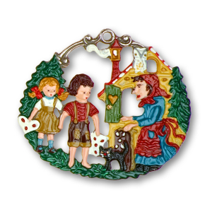 Pewter Ornament Fairytale Hansel and Gretel