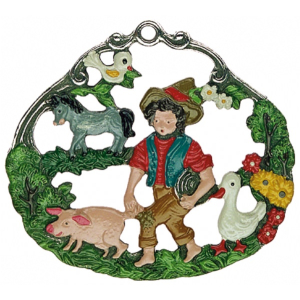 Pewter Ornament Fairytale Hans in Luck