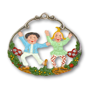 Pewter Ornament Fairytale Max and Moritz