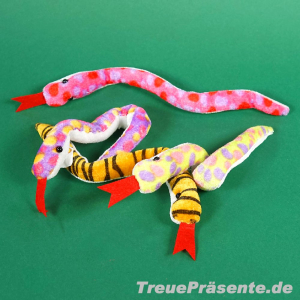 Plüsch-Schlange ca. 25 cm, farblich sortiert