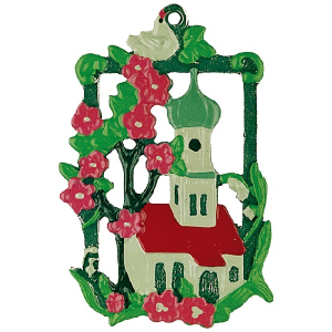 Pewter Ornament Church