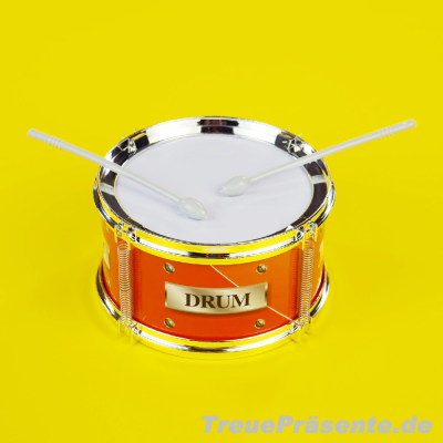 Kindertrommel mit Sticks, 15 x 8 cm, farblich sortiert
